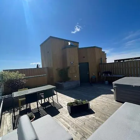 Penthouse W/view, Private Rooftop, Jacuzzi, Parking