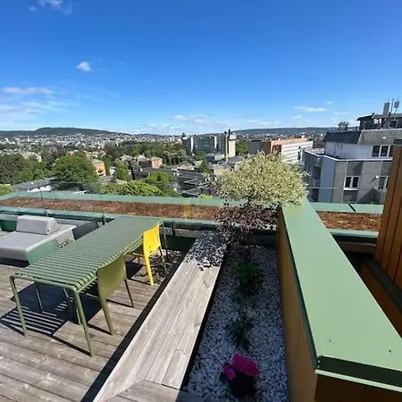 Penthouse W/view, Private Rooftop, Jacuzzi, Parking Oslo